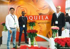 The team of Aquila: Prashat Takate, Seth Riungu and Ranjit Amrit