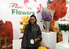 Susan Kuria with Flawless Flowers. They grow roses and summer flowers.