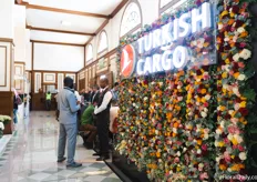 Busy at the Turkish Cargo booth