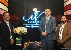 The team of Everflora: Akshay Dadas, Kushel Latel. They are based near Thika and grow premium, intermediate and spray roses.