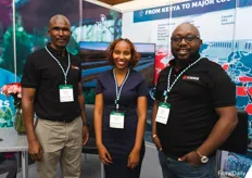 Gordon Onyango, Monicah Mwinga and Kinoti Marangu of DB Schenker