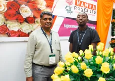 Dennis mutahib and Dinkar Wandhekar, general manager of Hanna Roses.