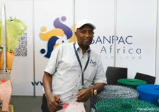 Francis Karanja with Sanpac, they supply packaging material for the flower industry.