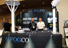 Dana Pack and Michael Methe of FogCo. Dana and Michael mentioned that the Snap-Fan EC20 Max and the Revolution Humidification Fan have been in high demand. The reason: a broader and gentler air pattern that reduces microclimates and the solutions' energy-efficiency 