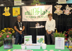 Paul Georgiafandis of LDI and Susie Hines of Millstadt Young Plants