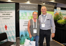 Margarethe Lemkes and Bert Lemkes from Tri-Hishtil were visiting the Florasearch booth