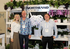 Sabrina Vanderwal of Express Seed Company with John Vanderwal and Ryan Bootsma of Northland Floral