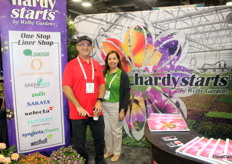 Dan Gerace and Alma Mendez representing Hardy Starts by Welby Gardens