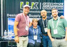 Steve Schneider, Sylvia Courtney, Shawn Brown and Justin Morse with LLK Greenhouse Solutions