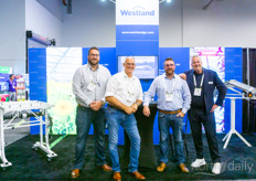 Westland Greenhouse Solutions: Curtis Rodrigue, David Eygenraam, and Tyler Rodrigue with Arjan van der Meer, Debets