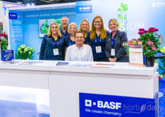 The team with BASF showed their crop protection products