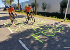 "Let's change the way we look at food" was the message next to the Koppert Cress greenhouses.