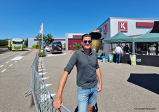 Stijn Baan enjoyed the event. Koppert Cress organized a party along the route.