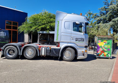 A strategically positioned truck of Force Demolition. 