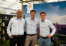 Wietse Bakhuizen, Rik van der Geest, and Max Bogerman (Salm) with their lavender