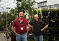 Chris Bolwijn (Bolwijn Skimma) and Alex Frints (Jos Frijns en Zonen) met each other again, 35 years after they graduated from the Rijks Middelbare Tuinbouwschool Boskoop.