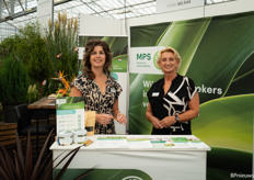 Jolanda Steenvoorden and Inge Schalke (MPS) were also at fair to show that we they are available to all tree nurseries