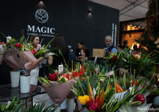 Always busy at the booth of Magic Flowers & Botanicals