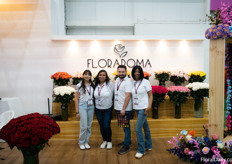 The team of Floraroma in their booth