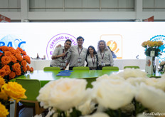 The Greenrose team in their booth with a huge screen that would be very useful also later on.. keep on watching the photo report to find out why :) 