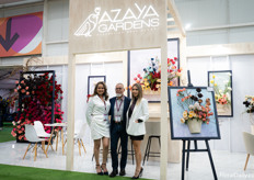 Marina Proaño, Carlos Armando Proaño and Maria Fernanda Puga Sarzosa of Azaya Gardens