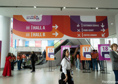 At the entrance of the expo