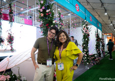 Adrian Carvajal of Anni Roses with his colleague