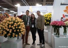 Jelle Posthumus, CEO of United Selections with Sandra Espinel from Colombia and Hugo Cifuentes from Ecuador 