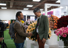 Jelle Posthumus of United Selections meeting with Sahid Nahim of New Bloom Solutions 