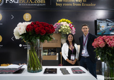 Martin Altamirano and Melissa Calderon of FSQ, it was their first time to have a booth at ExpoFlor