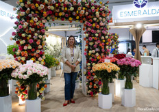 Carol with Esmeralda in their rose portal