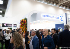 Always busy at the Kuehne + Nagel booth