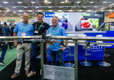 And of course Robur and MJ Tech were also at the fair, with Robur's spray boom. Pictured are Rob Vandersteen, Jurnjan den Bremer, and Greg Weber.