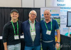 Sebastian and Laust Dam, Hothouse Vegetable Consulting, with Jos de Groot, Cultivation Coaches