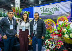 For the first time, Mexican growers united under the name Floracopio were present at the IFTF. In the photo Mario Molina, Mariana Garcia, and David Molina.