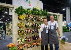 David Ramirez, Seth Williams, showing the Flowers by Eco / Sofia bouquet wall