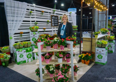 Jennifer Graham, Willy’s Greenhouse, with their assortment Kalanchoes and pot roses