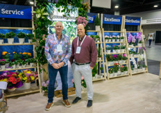 John Vanderwal and Mike Krait with Northland Floral. Currently, the hydrangeas do well, and Christmas shipping is to start next week