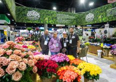 Consumers by now expect good quality flowers in the supermarkets, see Felipe Villamizar, Tatiana Alvarez, Maria and David Novona with Maria Farms 