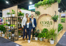 Stefano Pinto, Keith Sinclair, and Celeste DeJohn, with Costa Farms 