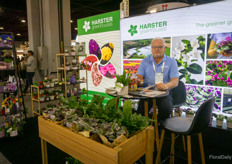 Tracy Wiper was present at the Harnster Greenhouses booth