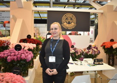 Tania Dolynko of Grupo Andes Farms. "It has been a challenging year, but we are doing well. Happy to be at the show and see their international clients."