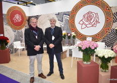 Bas Smit and Christian Meuschke of Kreative, flowered by Kordes. Part of the KFC pavilion.