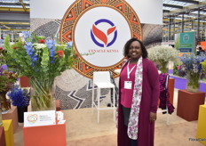 Christine Mwaghania of Cenacle Kenya Limited, a Kenyan summer flower grower.