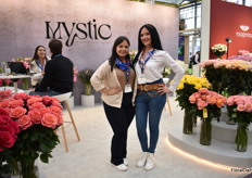 Camila Yanez and Paola Dacina of Mystic Flowers, an Ecuador farm that grows sustainable roses and summer flowers.