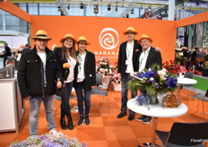 The team of Naranjo roses, an Ecuadorian grower of fresh and preserved flowers.