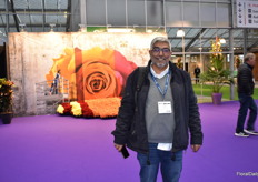 Sulaiman Aloqaibi of United Flowers Group from Saudi Arabia was also visiting the show,