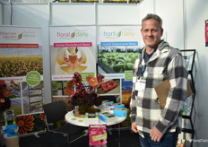 Jay vanderhoeven of Rosa Flora, from Canada, was also visiting the show.