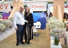 Felipe Pinzon and Maria Kairuz of Flores el Pandero, a Colombian grower of gypsophila.