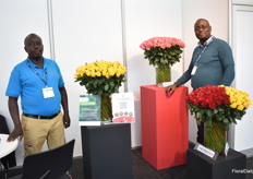 Grace Mugisha and Stanley Musiime of Ugarose Flowers Limited, an Uganda grower of Roses.